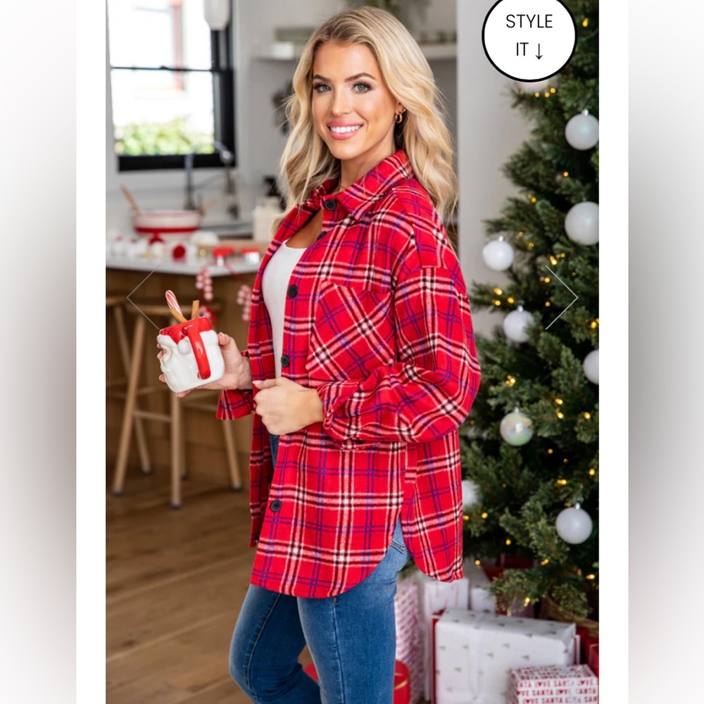 Plaid Shacket (shirt-jacket)